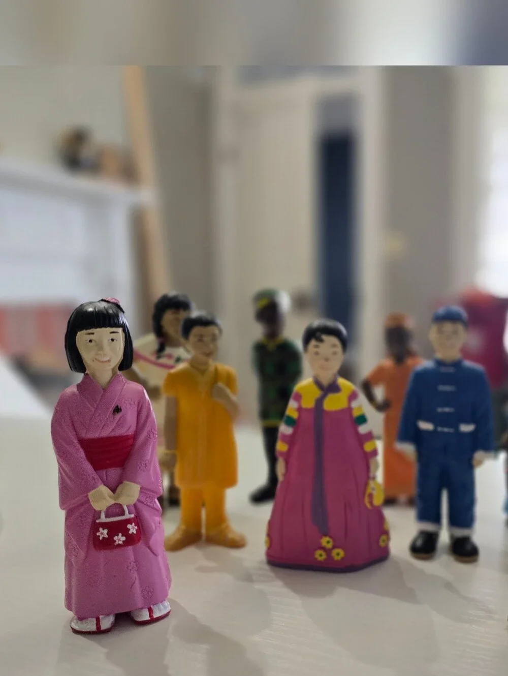 Lakeshore Learning Community Multicultural People Of The World Figurines. 9 Used